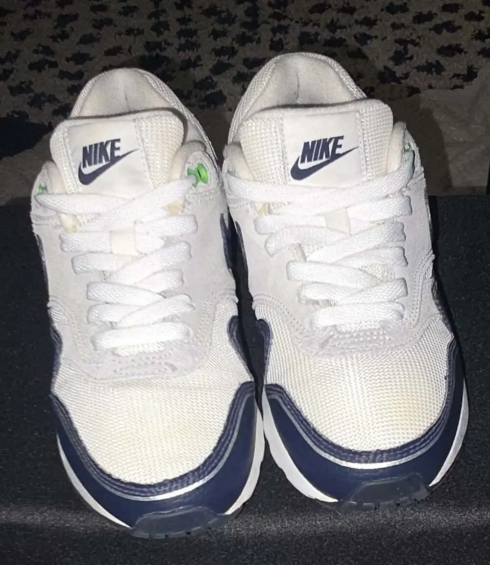 Nike Air Max 1 GS Obsidian Royal Outlines Summit White HF7814-100 Youth Size 5Y
